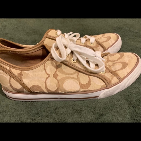 Coach sneakers Khaki & White 7.5 Barrett - Picture 2 of 10